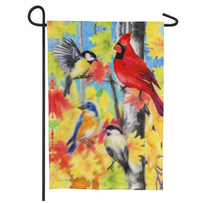 Double Sided 18'' H x 12.5'' W Polyester Animal Garden Flag