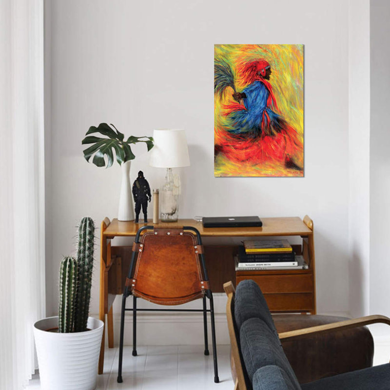 «The Dancer», reproduction sur toile, H 12 po x l 8 po x P 0,75 po, Toile tendue, Pas de tapis