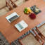 Table de salle à manger rectangulaire en bois massif couleur cerisier pour la salle à manger / cuisine-1962833222