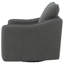 Fauteuil pivotant rembourré gris anthracite Nikko