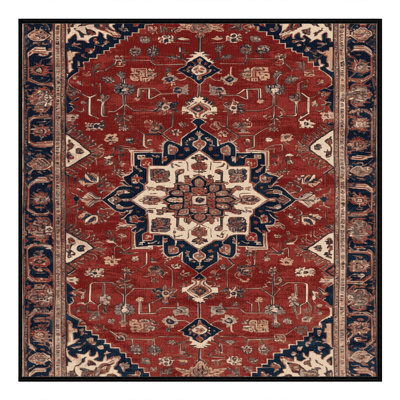 Tapis brun lavable à la machine