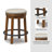 Marlar Swivel Upholstered Counter Stool with Solid Wood Frame-70462173