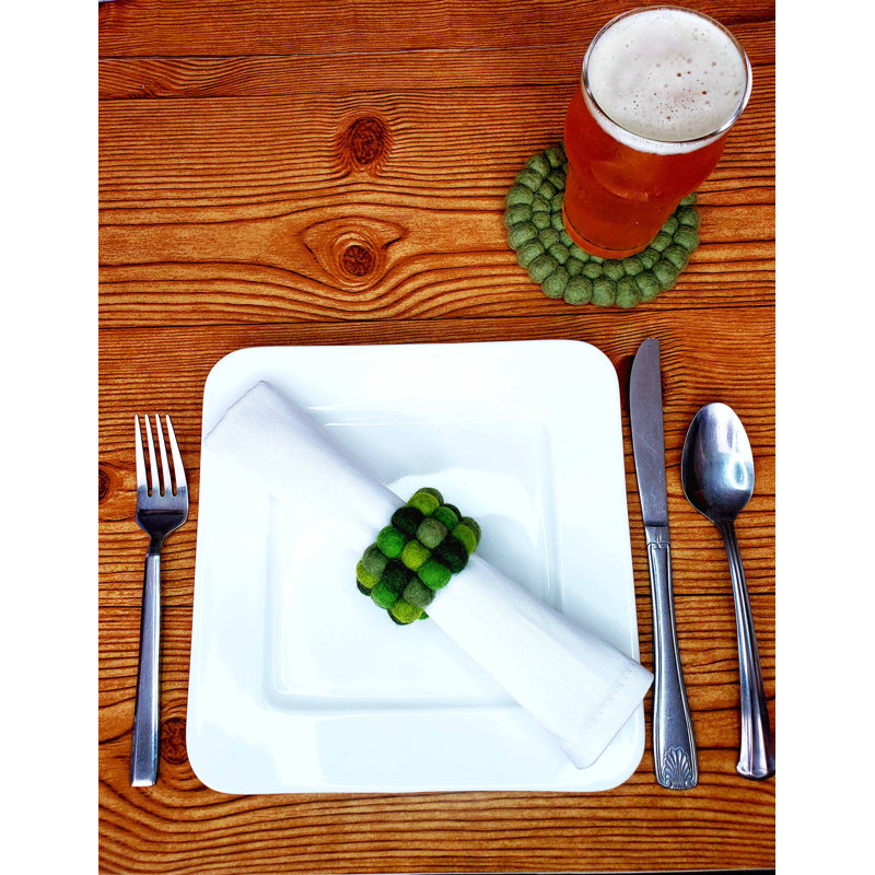 Wool Napkin Ring, Meadow Green