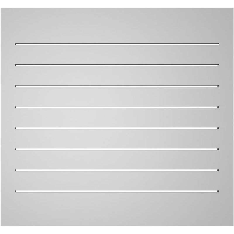 Évent à pignon fonctionnel en uréthane rectangulaire à fixation en surface, brun clair apprêté, H 30 po x l 32 po x P 1,5 po