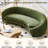Cruve Sofas With Coffee Table-1643549776