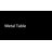 Tansi 37.25" W Square Metal Outdoor Dining Table