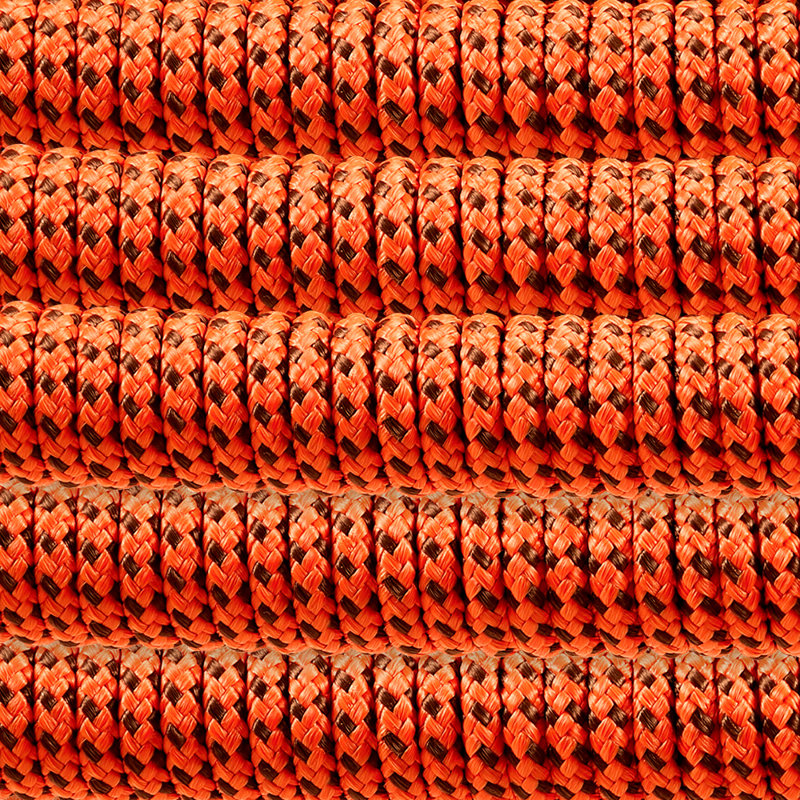 Ensemble de 6 tabourets de bar en métal et corde tangerine, Orange, 30"