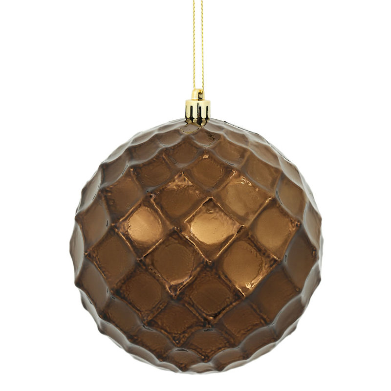 Ornement de Noël babiole brillant, Chocolat, 4