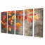 Feuilles d'automne orange IV - - Art mural d'automne - Toile d'art murale traditionnelle-843011345-843011346