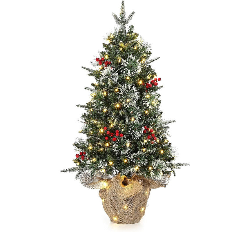 1097.3cm H Lighted Artificial Christmas Tree