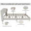 Lit luxueux rembourré en velours avec tête de lit capitonnée, structure robuste pour le confort et l'élégance, beige-151421600-151421605