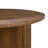 Kenneth 22" Round Mango Wood End Table with Slatted Panel Base