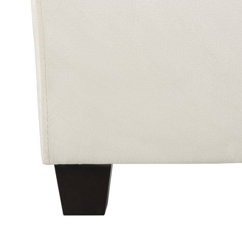 Clausen Upholstered Platform Bed, Full, Taupe