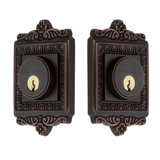 Nostalgic Warehouse Egg & Dart Plate Double Cylinder Deadbolt