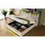 Lit double tapissier avec rangement hydraulique, DEL-886214915-886214917