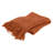 Orange Woven 100% Cotton Throw Blanket