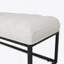 Banc rembourré à base en métal pour chambre à coucher pour entrée
