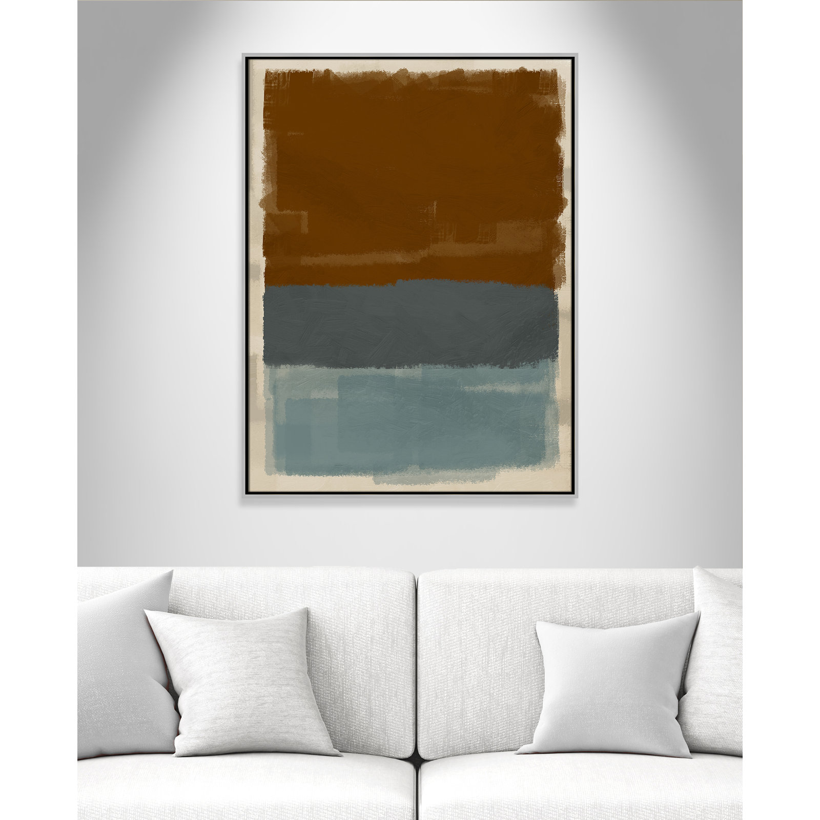Turbulent Honesty Print by Marcus Prime, 31.5'' W x 41.5'' H, Silver Floater