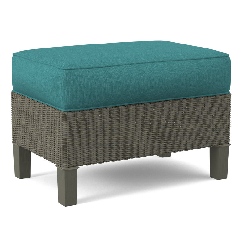 Gibraltar Ottoman, Greystone, Beige Performance Fabric; 0851-73