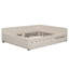 Grand lit plateforme tapissier avec USB et lit gigogne simple