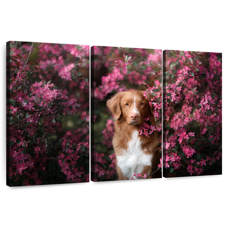 Toller In The Garden, 32" H x 50" W