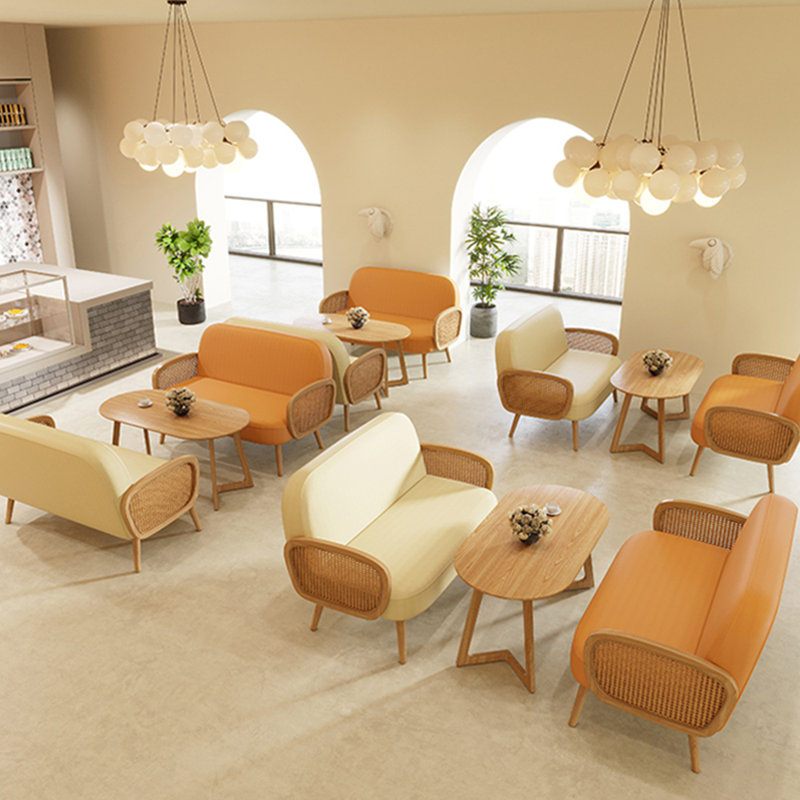 Banc rembourré en similicuir restaurant Cafe Casual