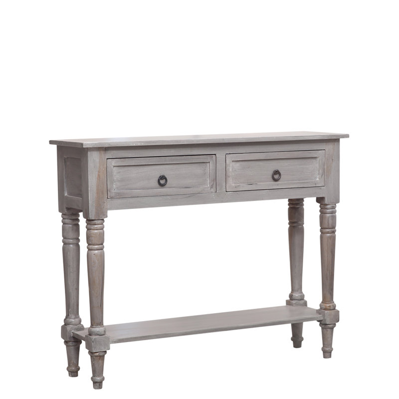 Farrer 100 cm W Solid Wood Top Console Table