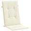 Ensemble de 4 coussins de chaise d'extérieur en polyester crème Highback-195900163-195900184