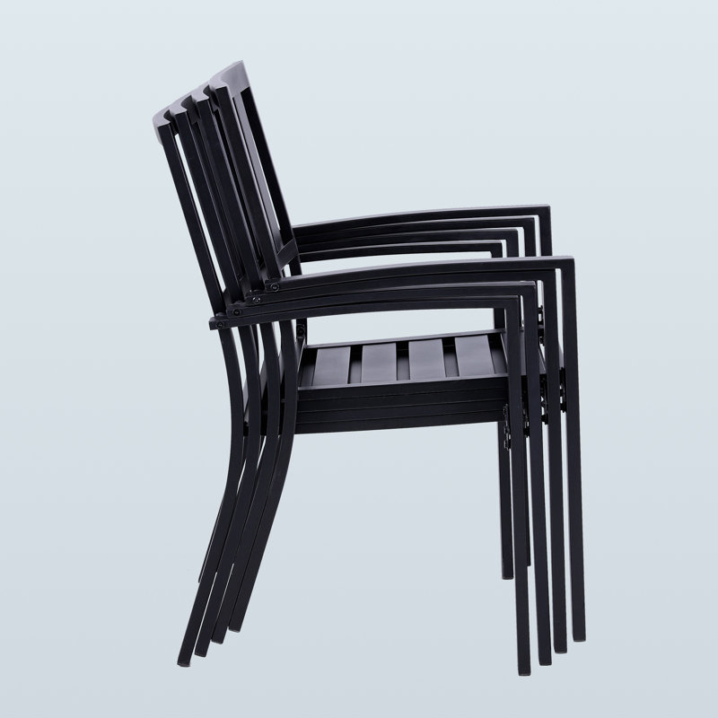 Stackable Outdoor Patio Dining Armchair, 6