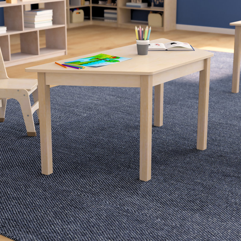 Table d'activité en bois de classe commerciale Bright Beginnings, H 21 po x L 47 po x l 20,75 po