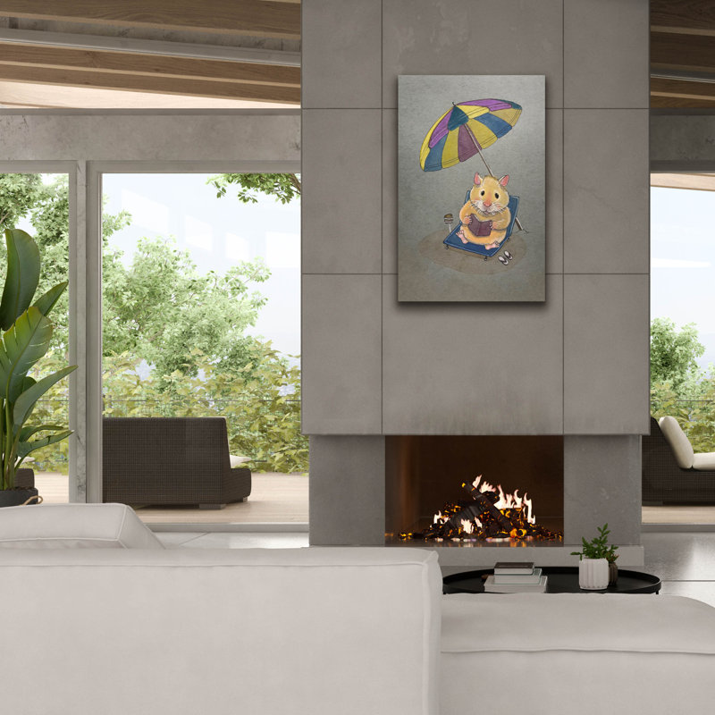  «Mouse Chill Time» par Bebe Keith, art mural sur toile, 26 po x 40 po