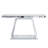 Modern Luxe Mirror Entryway Table with Sturdy Construction and Open Storage