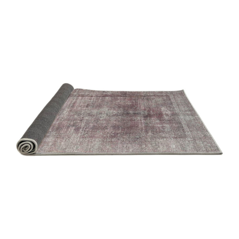 Tapis oriental mauve / gris Titan, Rond 8 pi