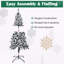 Arbre de Noël artificiel pliable pour décoration de fête-1013963950-1013963937