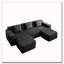 Canapé modulaire à 3 places en forme de U sans os, canapé modulaire Cloud avec assise profonde, canapé modulaire moderne à 3 places avec coussins décoratifs et 2 repose-pieds mobiles-698830538-698830541-698830544