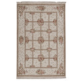 Hand Woven Silk and Wool Oriental Area Rug