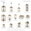 Lanterne murale d'extérieur 3 lumières Bartek-24100173-24100172