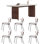 6 - Person Double Pedestal Base Dining Set