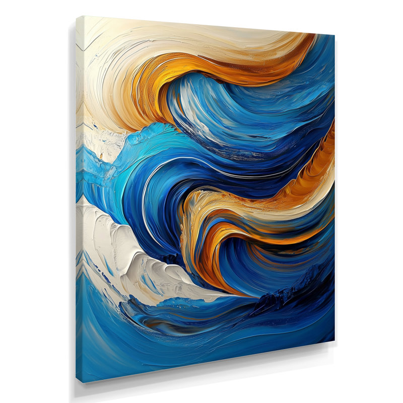 Omead - impressions sur toile abstraites, 32" H x 16" W, Wrapped Canvas, Ne s’applique pas