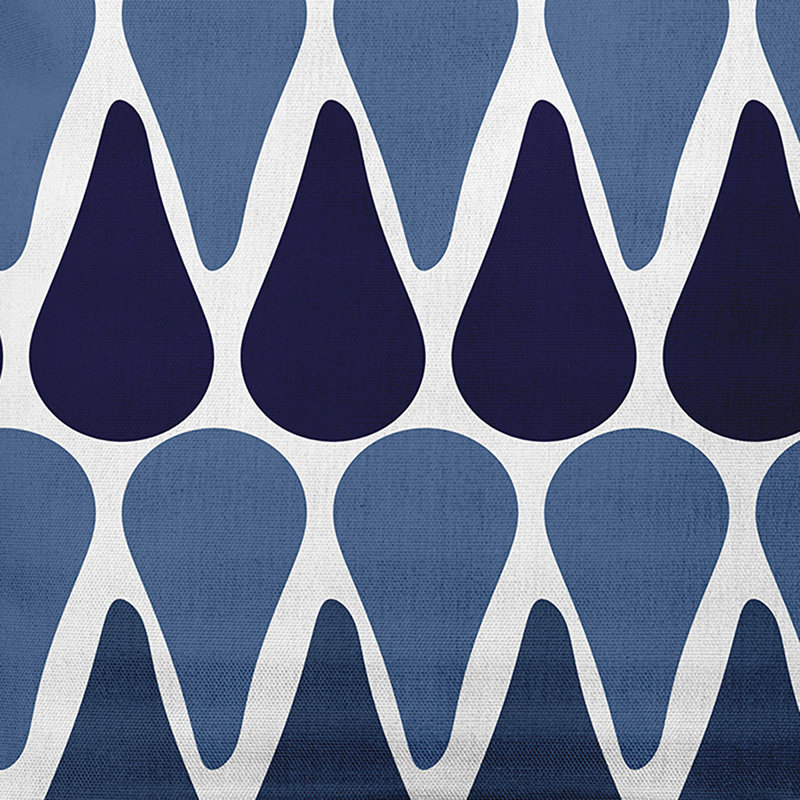  Watermelon Seeds Outdoor Rectangular Pillow Cover & Insert, Blue