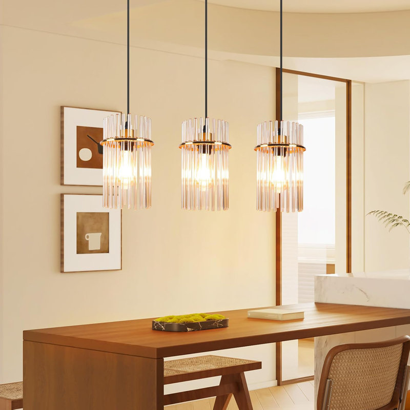 - Light Cylinder Pendant, Gold