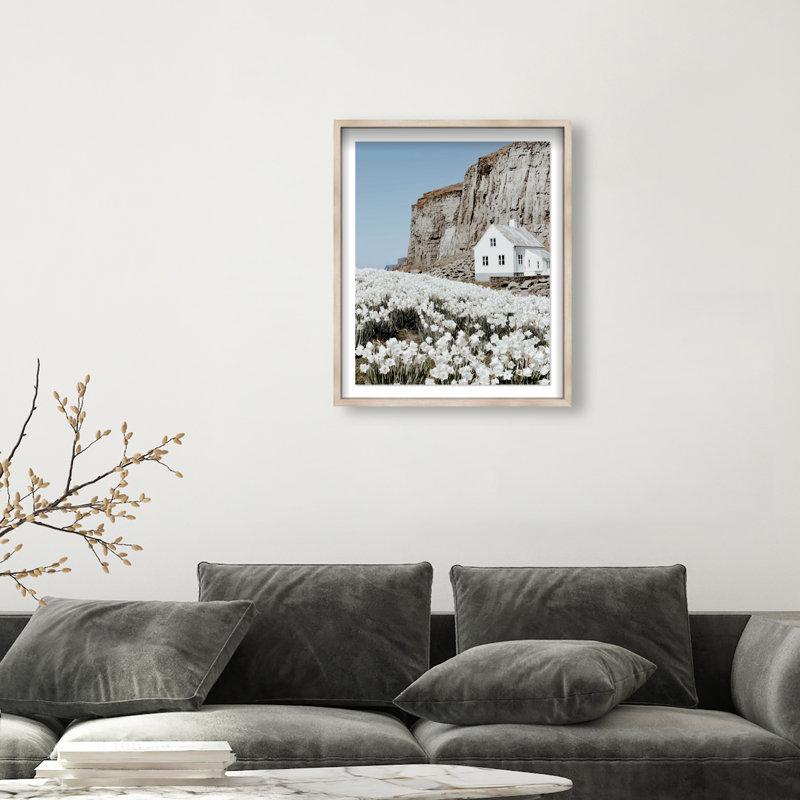 Coastal Homes II Print by Oliver Gal, 31.5" H x 25.5" W, Natural Oak Shadowbox