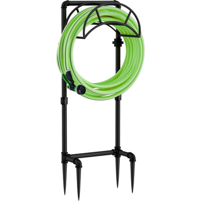 Support de tuyau d'arrosage de jardin autoportant