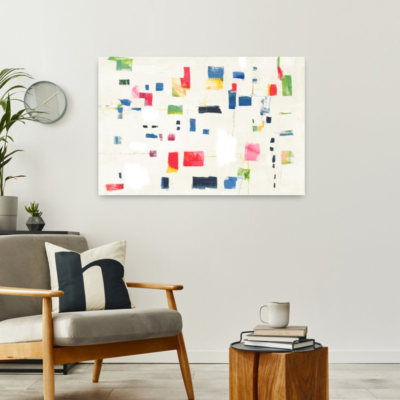 Art mural contemporain abstrait abstrait, H 24 po x l 36 po