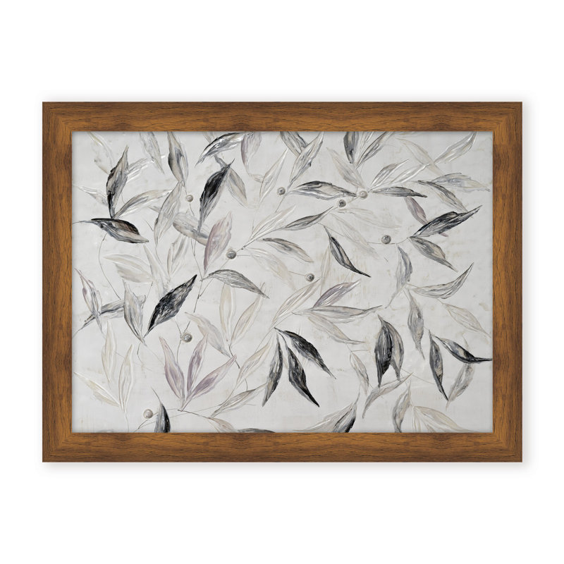 Nature Inspired "Soft Descent" Canvas Wall Art By , 30" H x 40" W x 1.125" D, Framed Matted Print, White