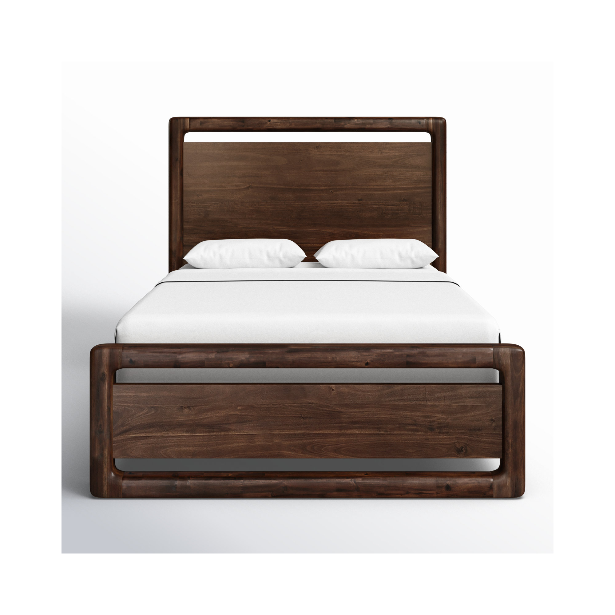Rosy Rosyid Wood Platform Bed, Full