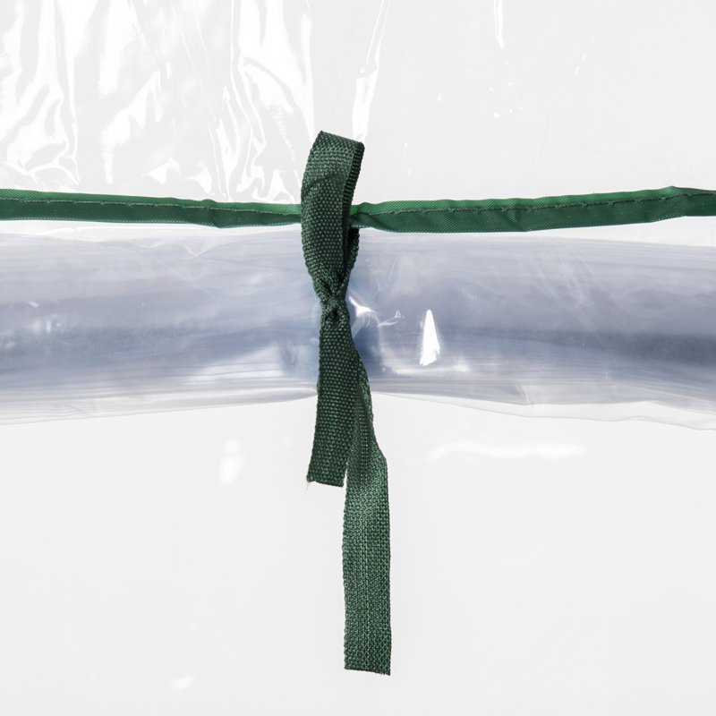 Serre portable avec 4 tablettes à niveaux, couvercle en plastique, transparent