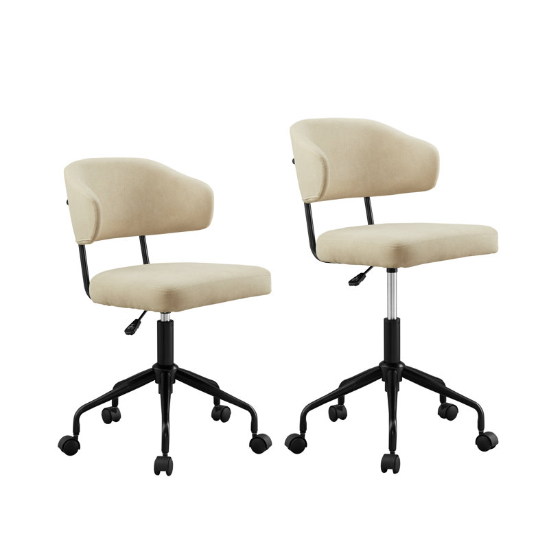 Tessa Swivel Office Chair, Beige
