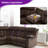 108.8''W 7-Piece Modern Microfiber Upholstered Soft Manual Reclining Sectional With Cupholders & Storage-349572150