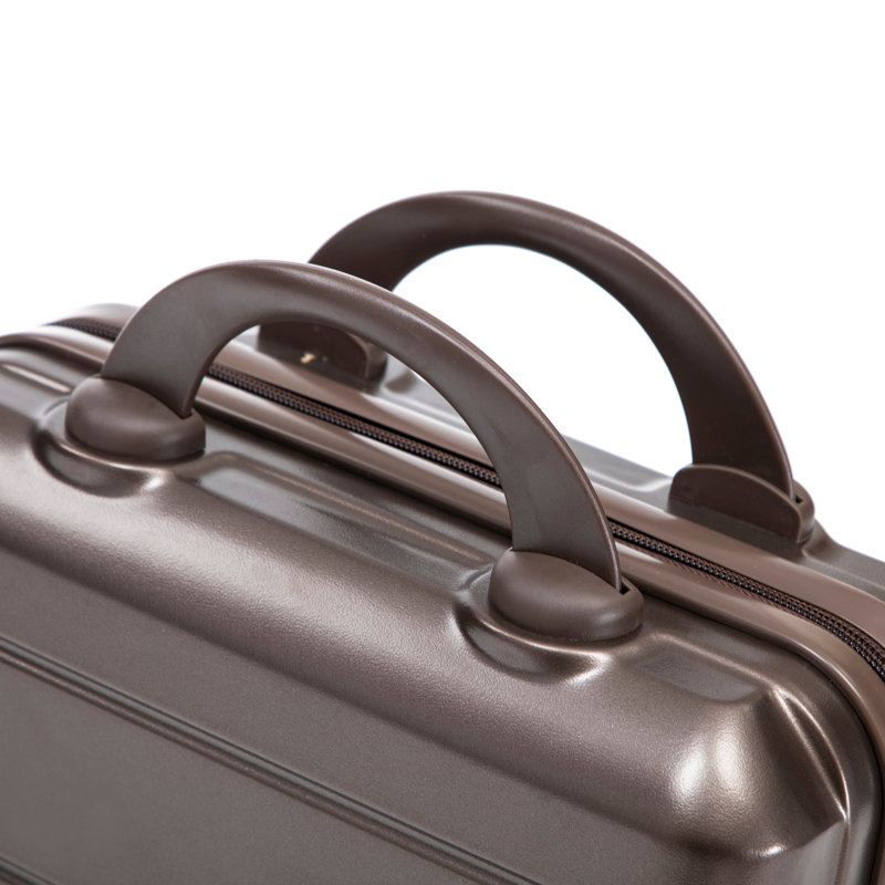 Ensemble de 2 valises (valise 20 po + étui à cosmétiques 14 po) - Système de voyage polyvalent et durable, Brown